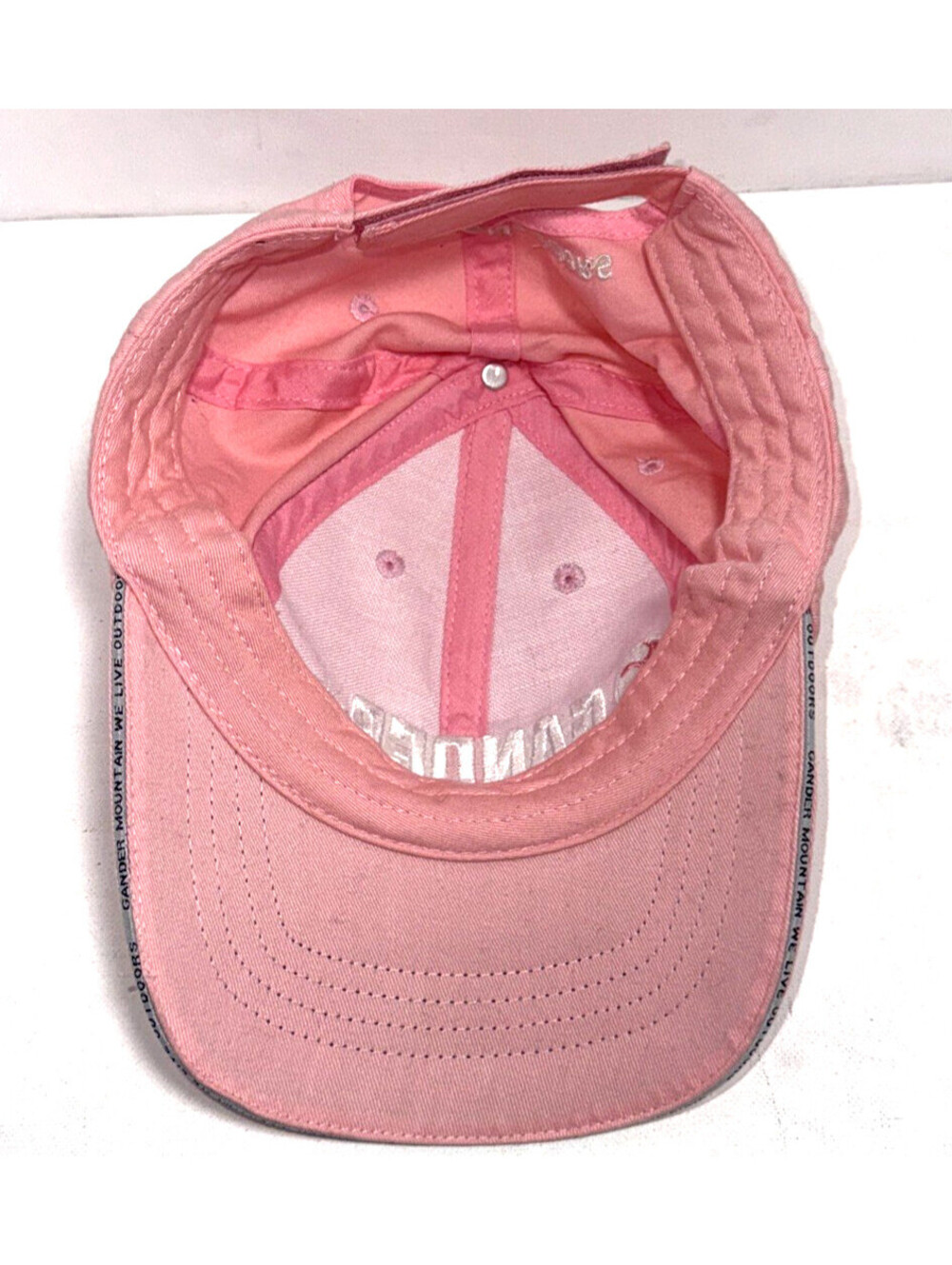 Gander Mtn We Live Outdoors Hat Cap Strapback Pink - Picture 5 of 7